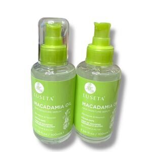 Luseta Macadamia Hair Oil Moisture Serum Set 2 Repairs Damage Healthy Shiny New